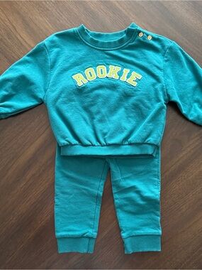 Cat & Jack Teal Crewneck Sweatshirt and Pants